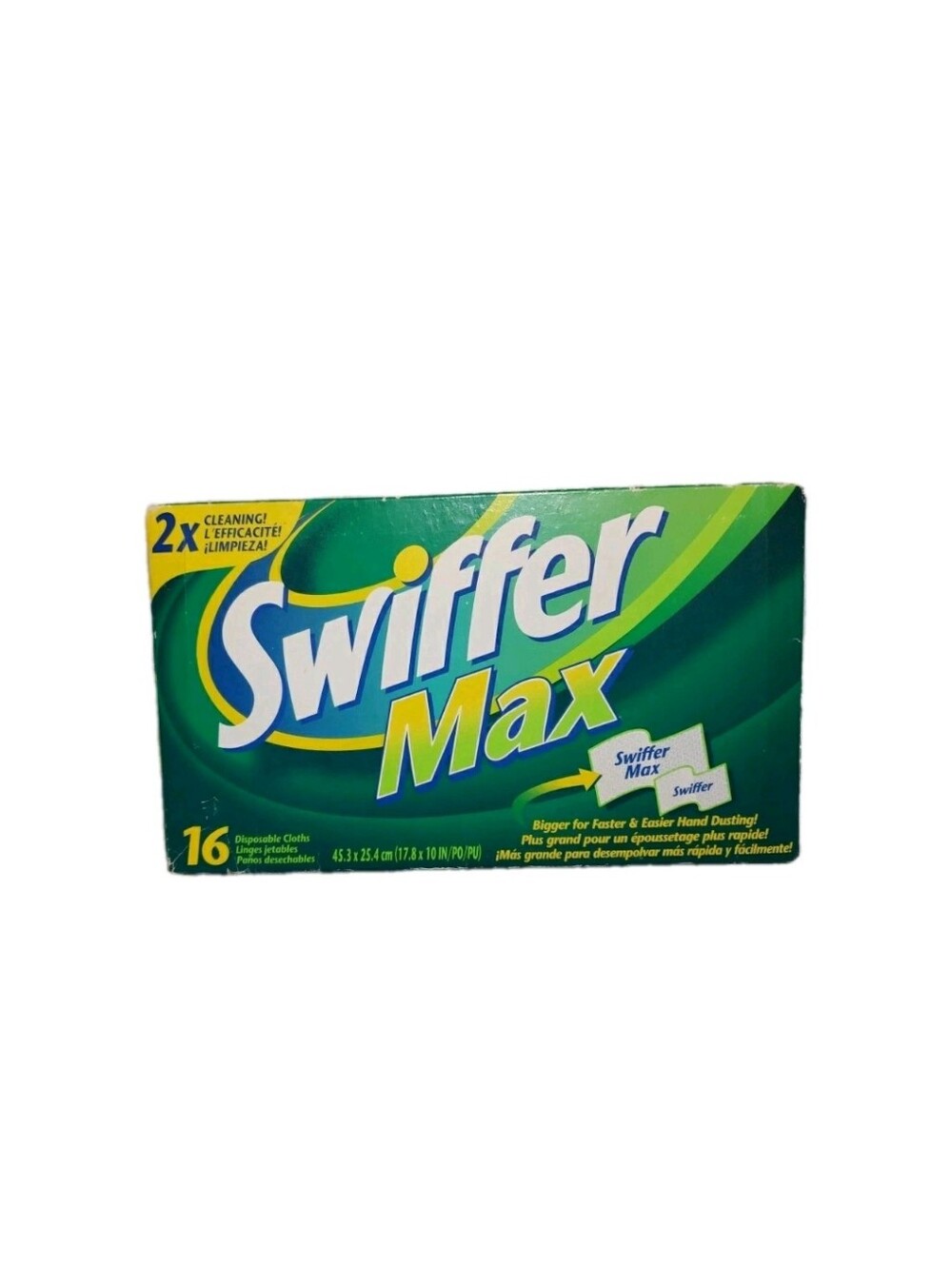 Vtg Swiffer Max 16 Disposable Cloths 17.8x10in NOS